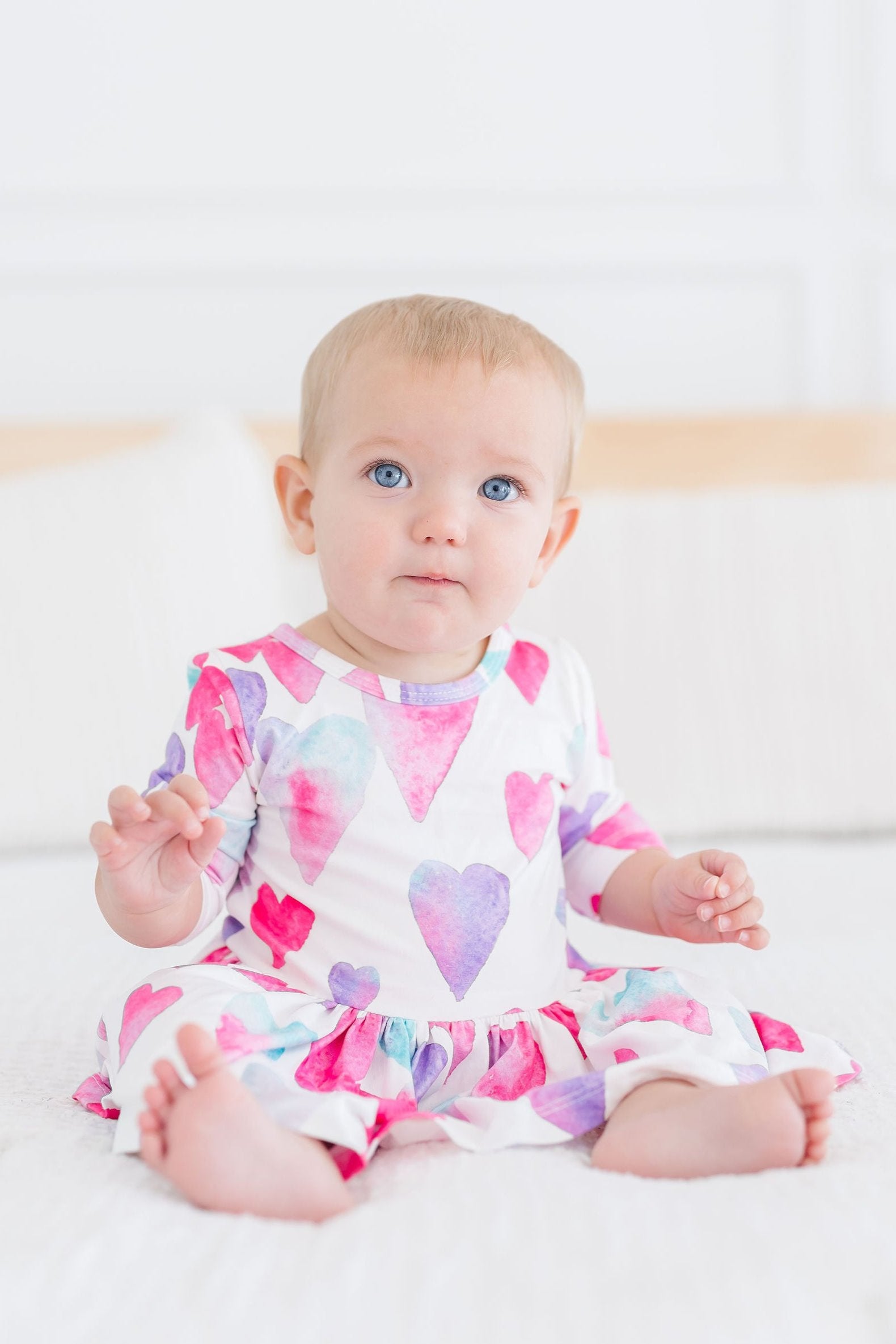 Light Hearted 3/4 Sleeve Twirl Bodysuit-Mila & Rose ®