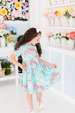 Spring Breeze S/S Pocket Twirl Dress-Mila & Rose ®
