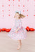 Disco Bows 3/4 Sleeve Pocket Twirl Dress-Mila & Rose ®