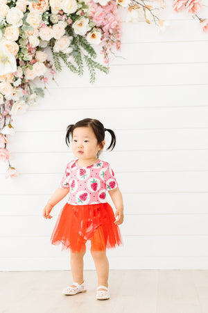 Strawberry Fields Tutu Bodysuit-Mila & Rose ®