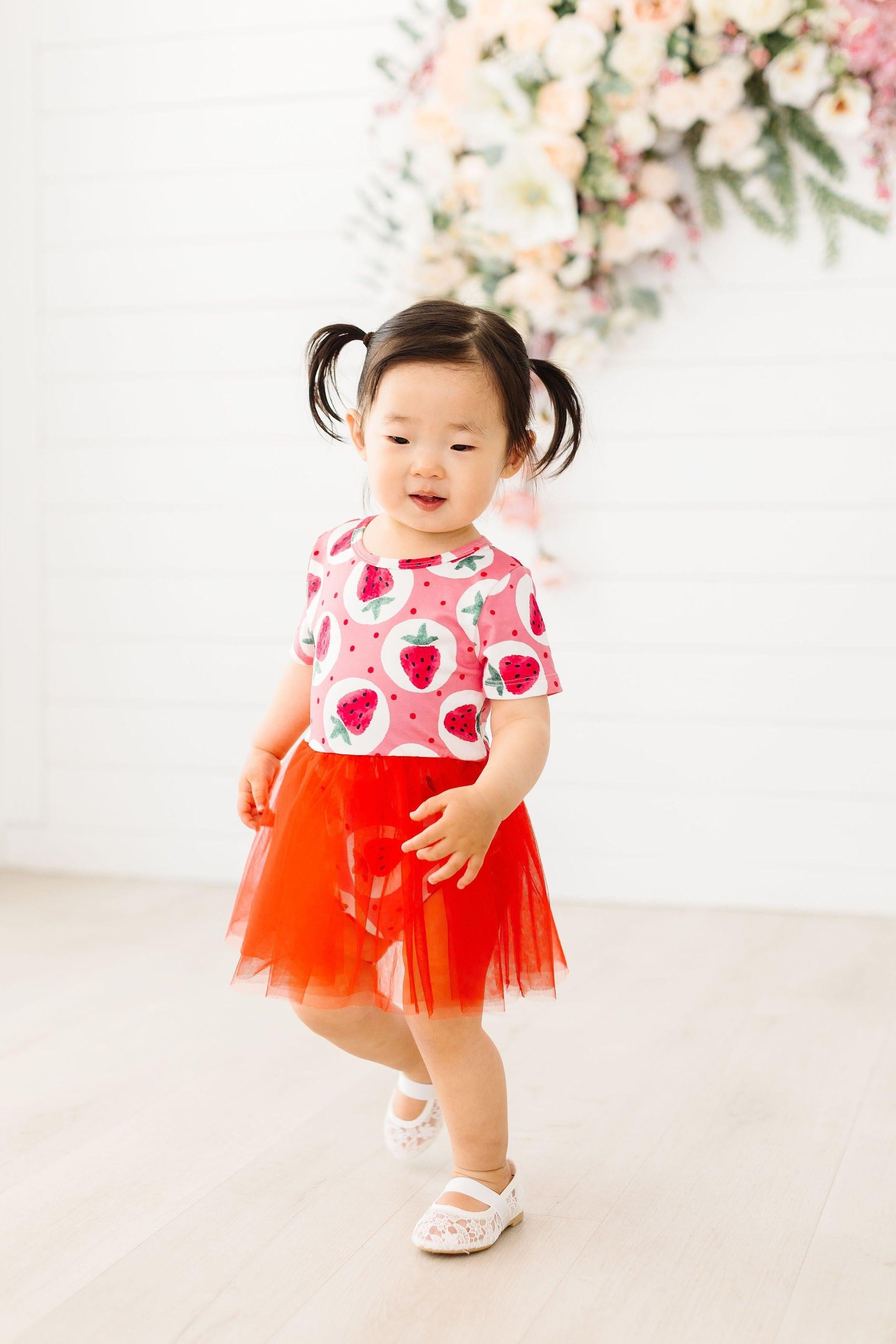 Strawberry Fields Tutu Bodysuit-Mila & Rose ®