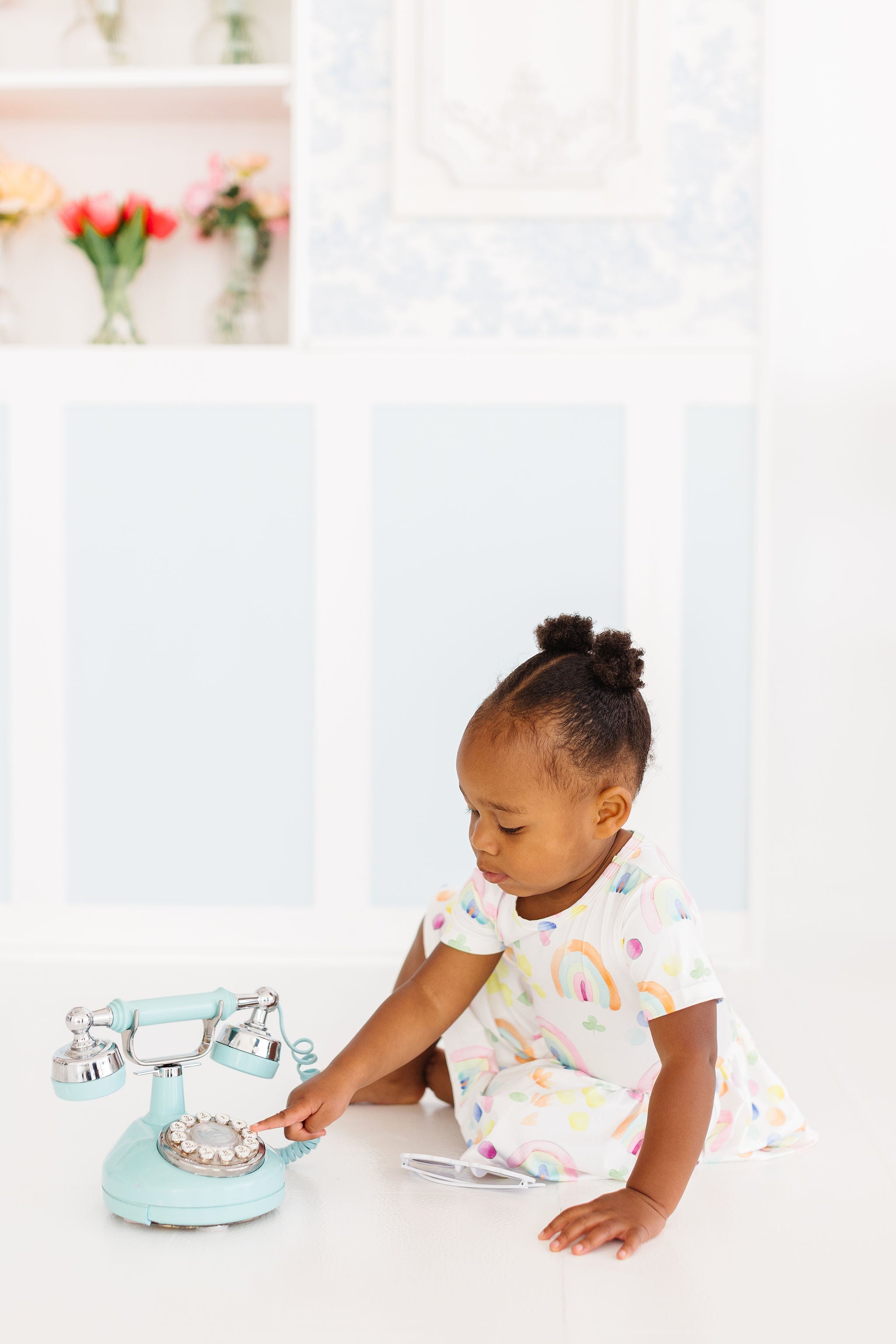 Watercolor Rainbows S/S Twirl Bodysuit-Mila & Rose ®