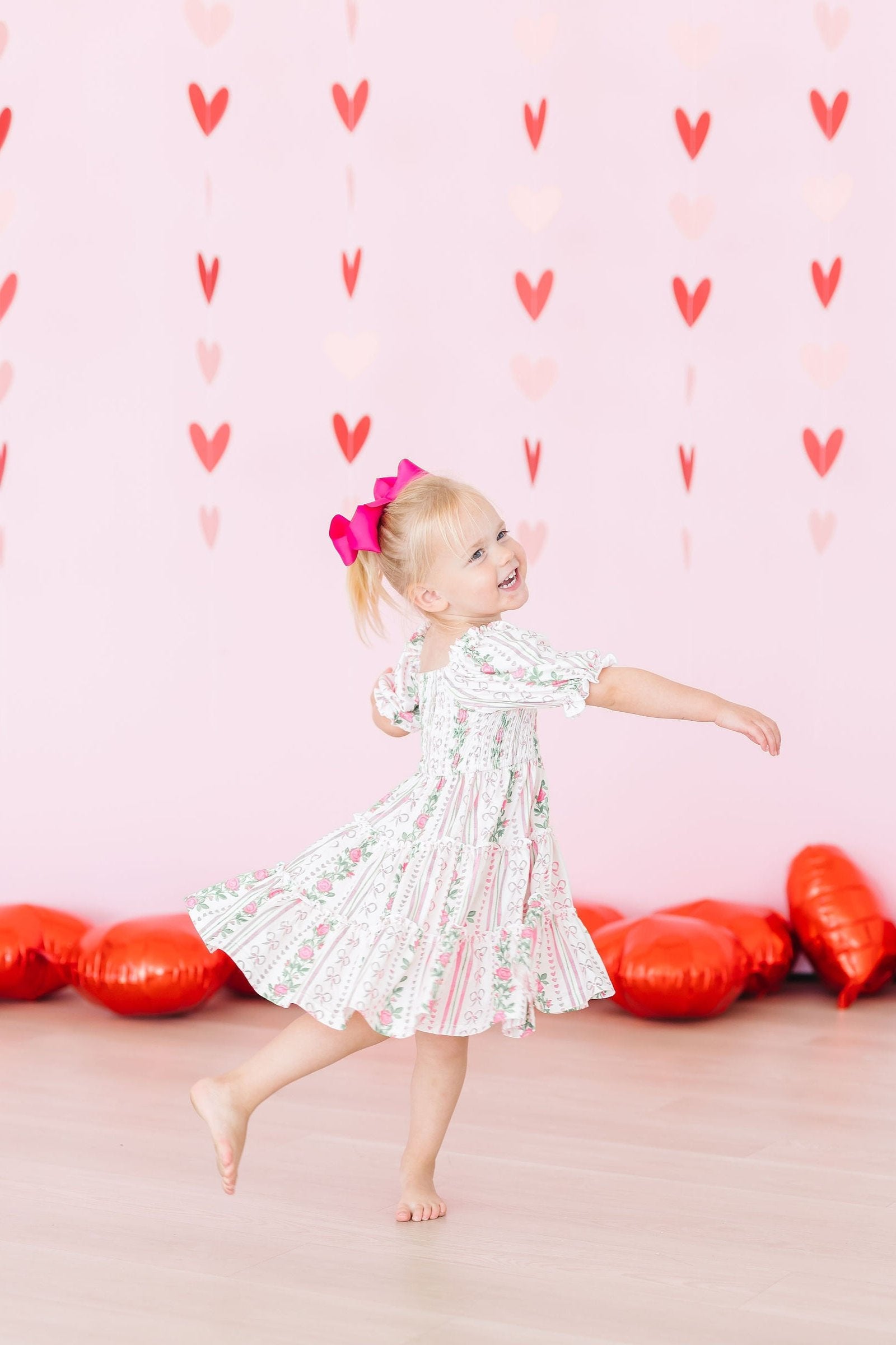 Rosebud Bows Smocked Ruffle Dress-Mila & Rose ®