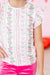 Rosebud Bows S/S Ruffle Tee-Mila & Rose ®