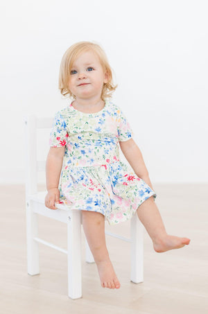 Sunshine Meadows S/S Twirl Bodysuit-Mila & Rose ®