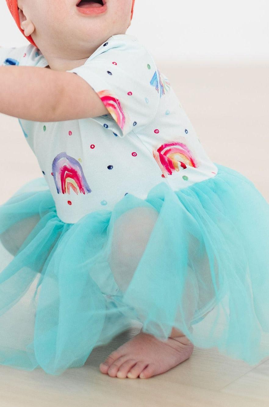 Rainbow Grooves Tutu Bodysuit-Mila & Rose ®