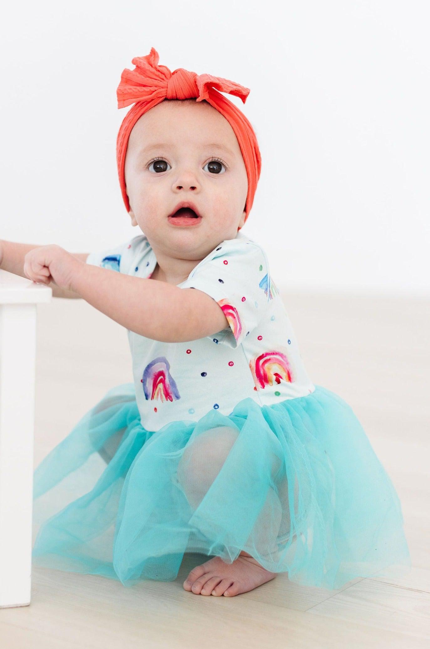 Rainbow Grooves Tutu Bodysuit-Mila & Rose ®