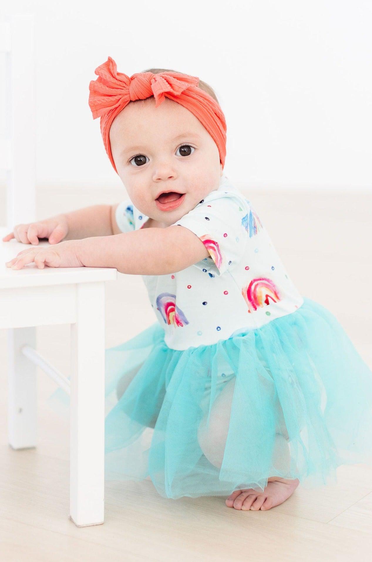 Rainbow Grooves Tutu Bodysuit-Mila & Rose ®