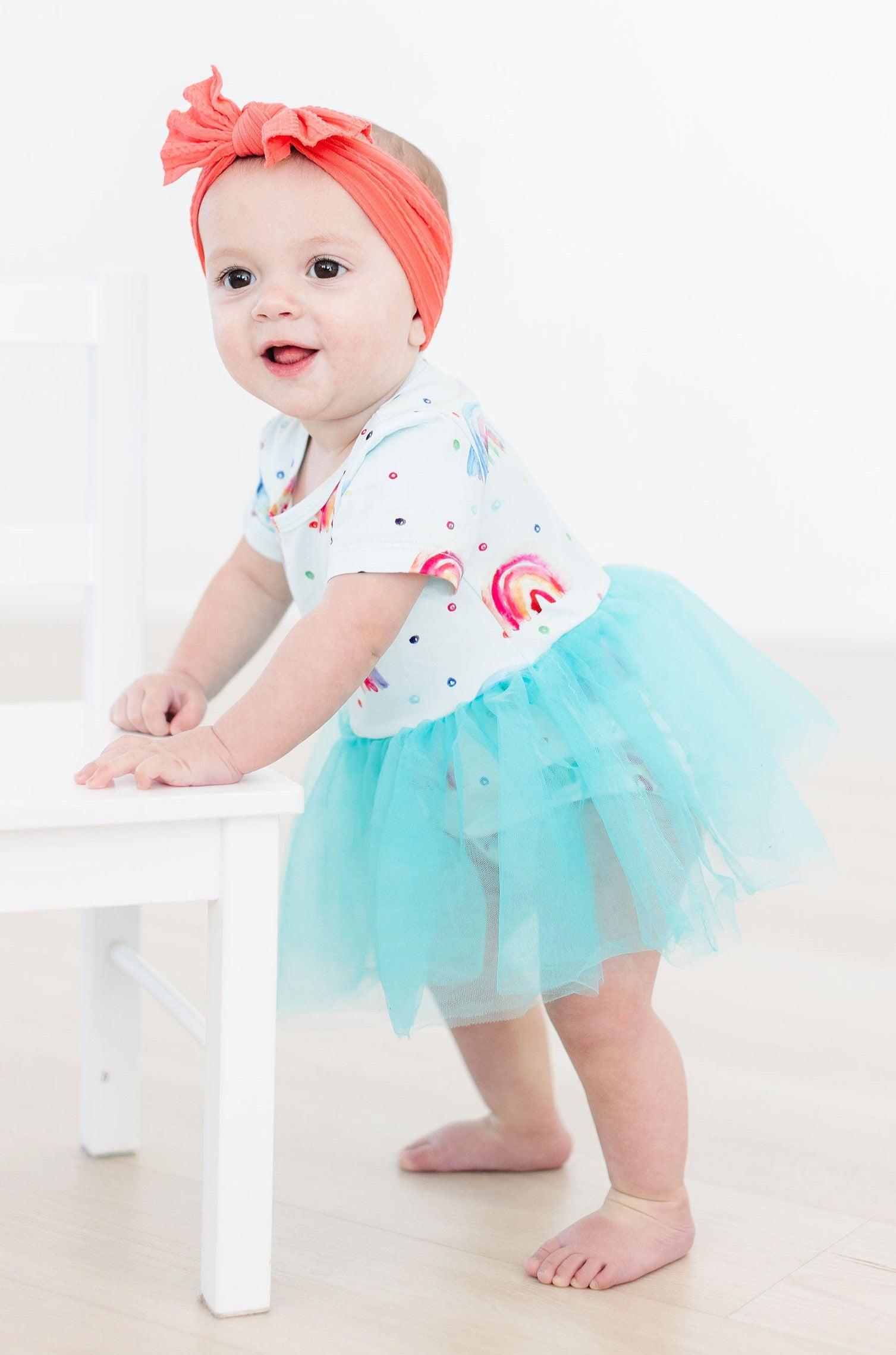 Rainbow Grooves Tutu Bodysuit-Mila & Rose ®