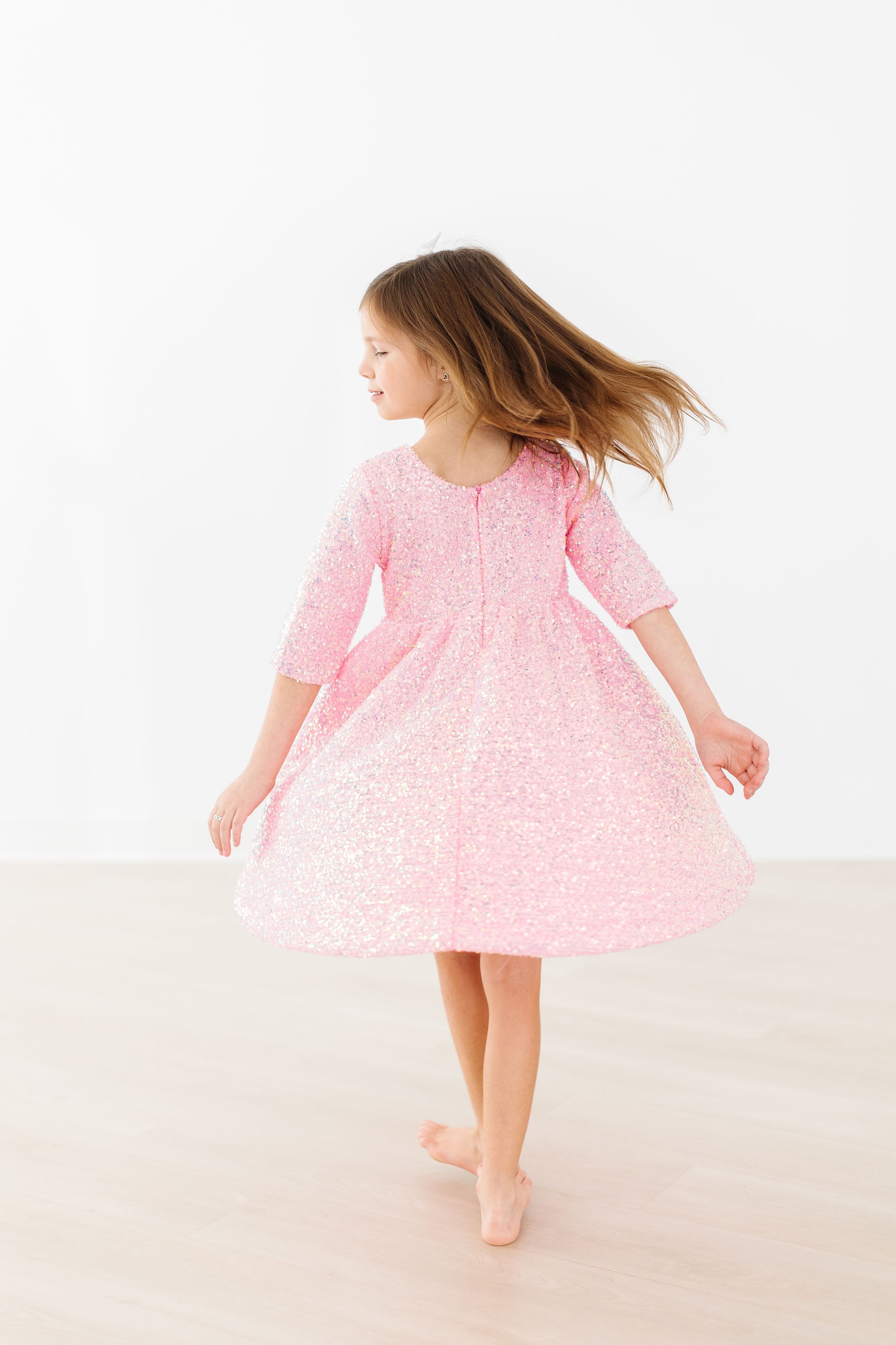 SALE Bubblegum Pink Sequin Dress-Mila & Rose ®