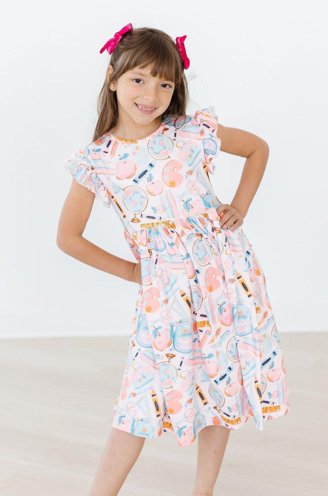 Class Act Flutter Sleeve Twirl Dress-Mila & Rose ®