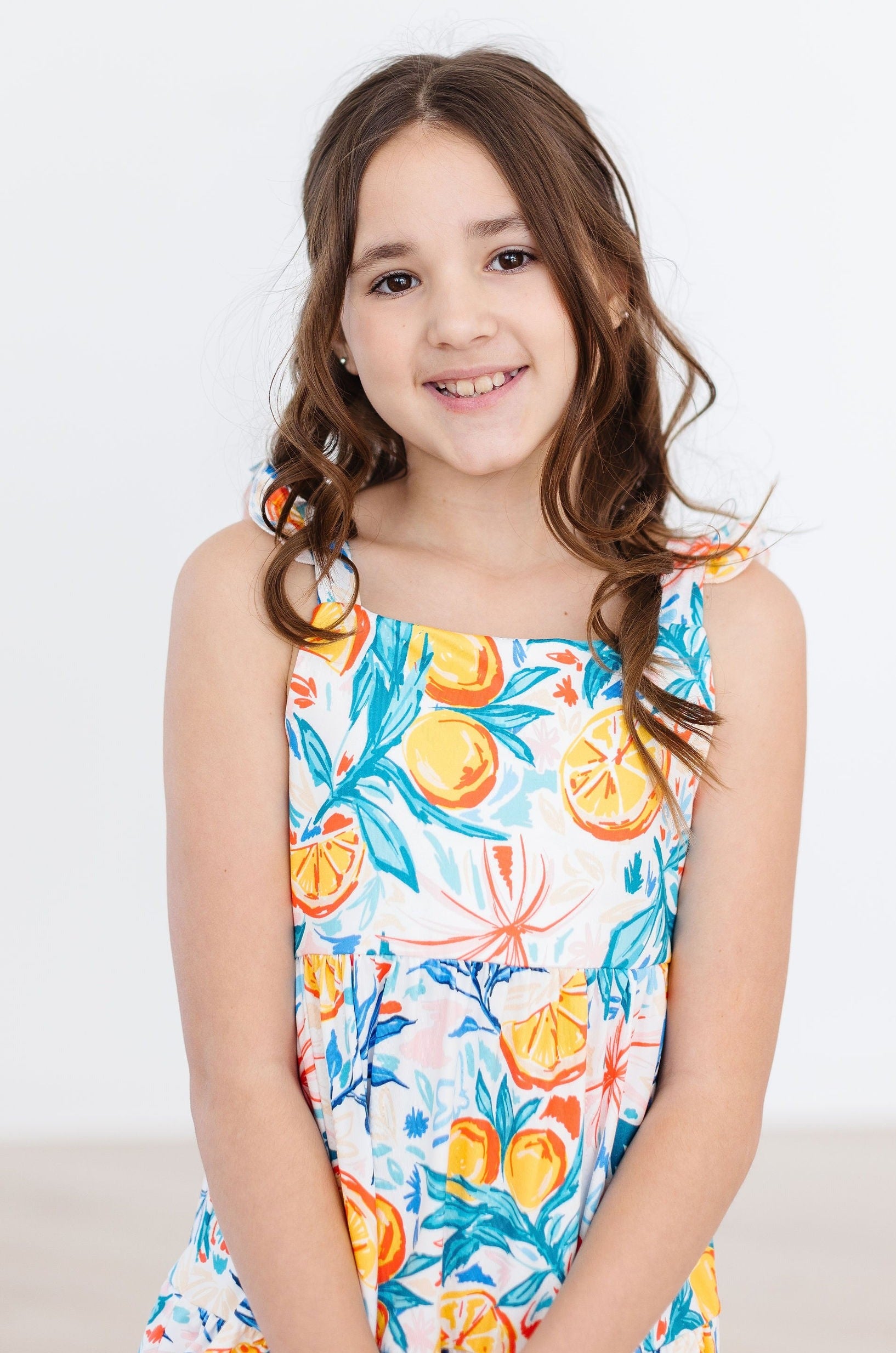 SALE Tropical Summer Ruffle Maxi Dress-Mila & Rose ®