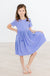 Periwinkle S/S Pocket Twirl Dress-Mila & Rose ®