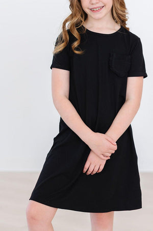 Black T-Shirt Dress-Mila & Rose ®