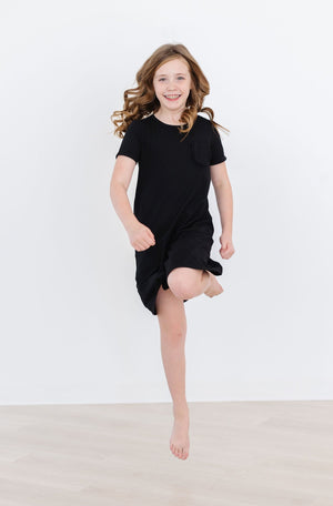 Black T-Shirt Dress-Mila & Rose ®