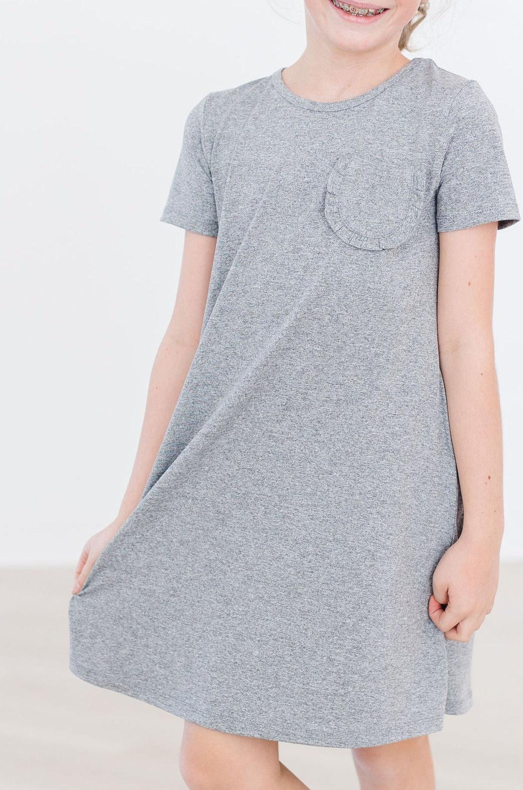 Heather Gray T-Shirt Dress-Mila & Rose ®