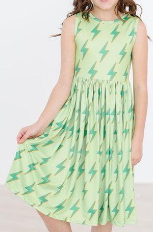SALE Neon Lightning Tank Twirl Dress-Mila & Rose ®
