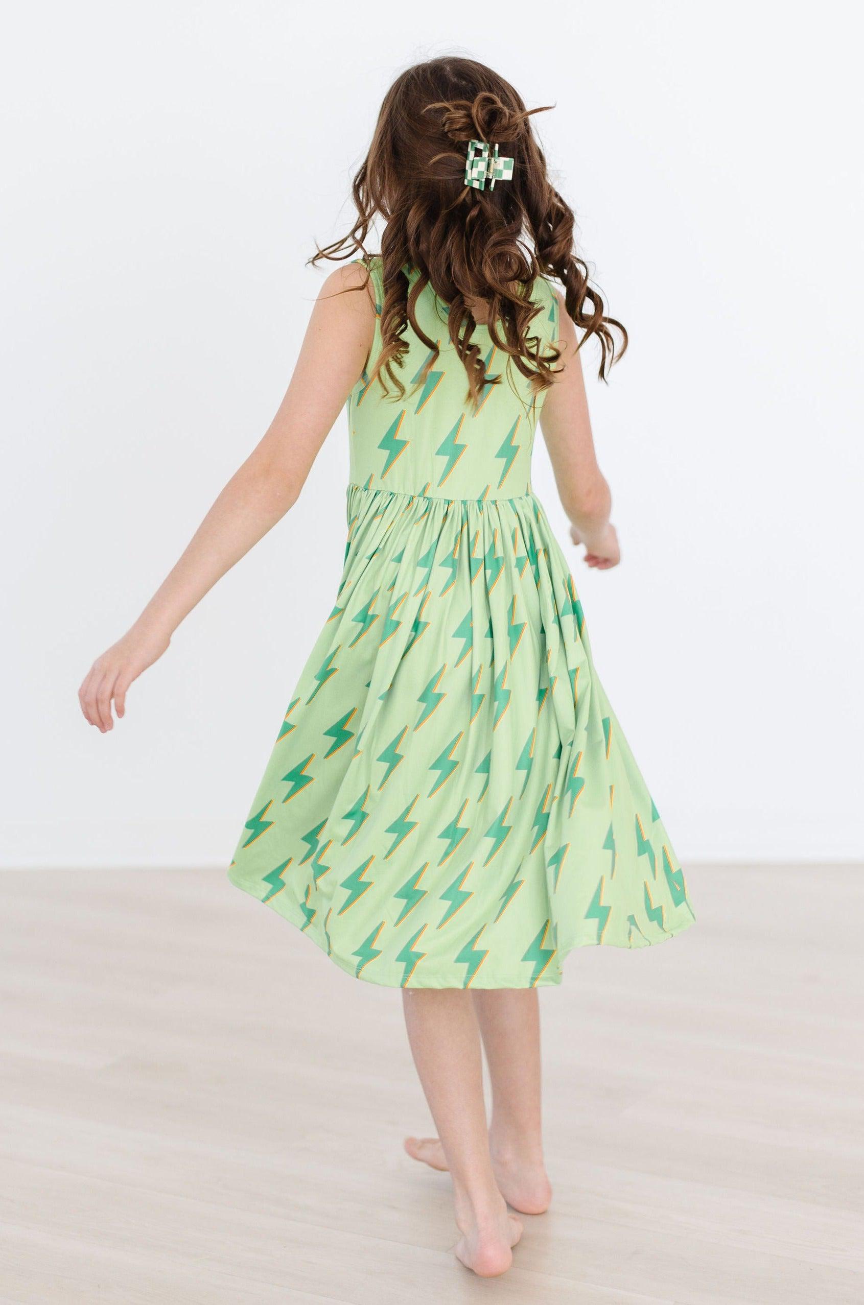 SALE Neon Lightning Tank Twirl Dress-Mila & Rose ®