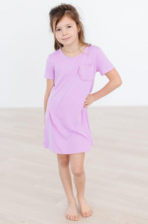 Bright Lilac T-Shirt Dress-Mila & Rose ®