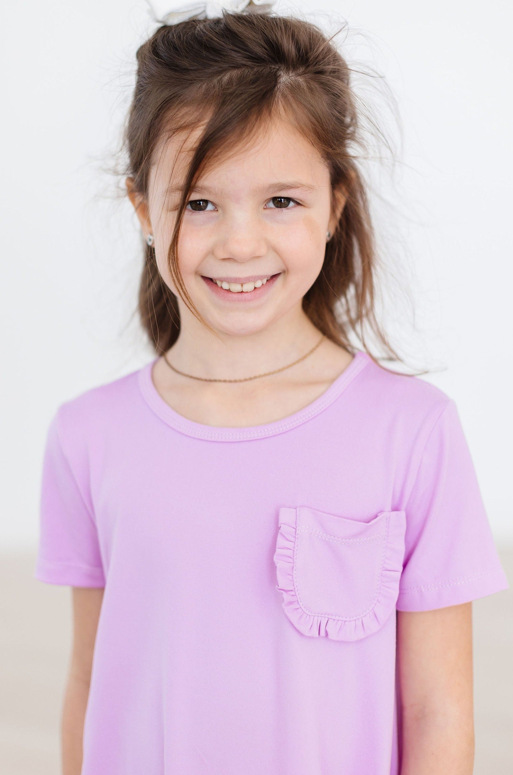 Bright Lilac T-Shirt Dress-Mila & Rose ®