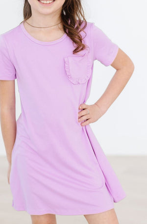 Bright Lilac T-Shirt Dress-Mila & Rose ®