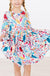SALE Winter Berries 3/4 Sleeve Pocket Twirl Dress-Mila & Rose ®