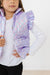 Lavender Haze Checker Puffer Vest-Mila & Rose ®