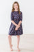 City Girl 3/4 Sleeve Twirl Dress-Mila & Rose ®