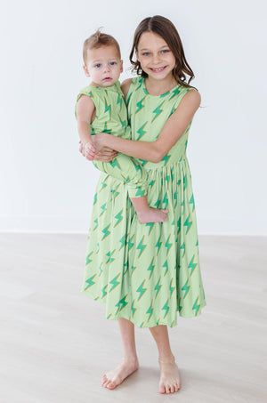 Neon Lightning Tank Twirl Dress-Mila & Rose ®