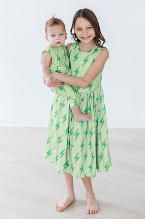 SALE Neon Lightning Tank Twirl Dress-Mila & Rose ®