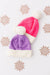 Bright Pink/Coconut Cozy Pom Beanie-Mila & Rose ®