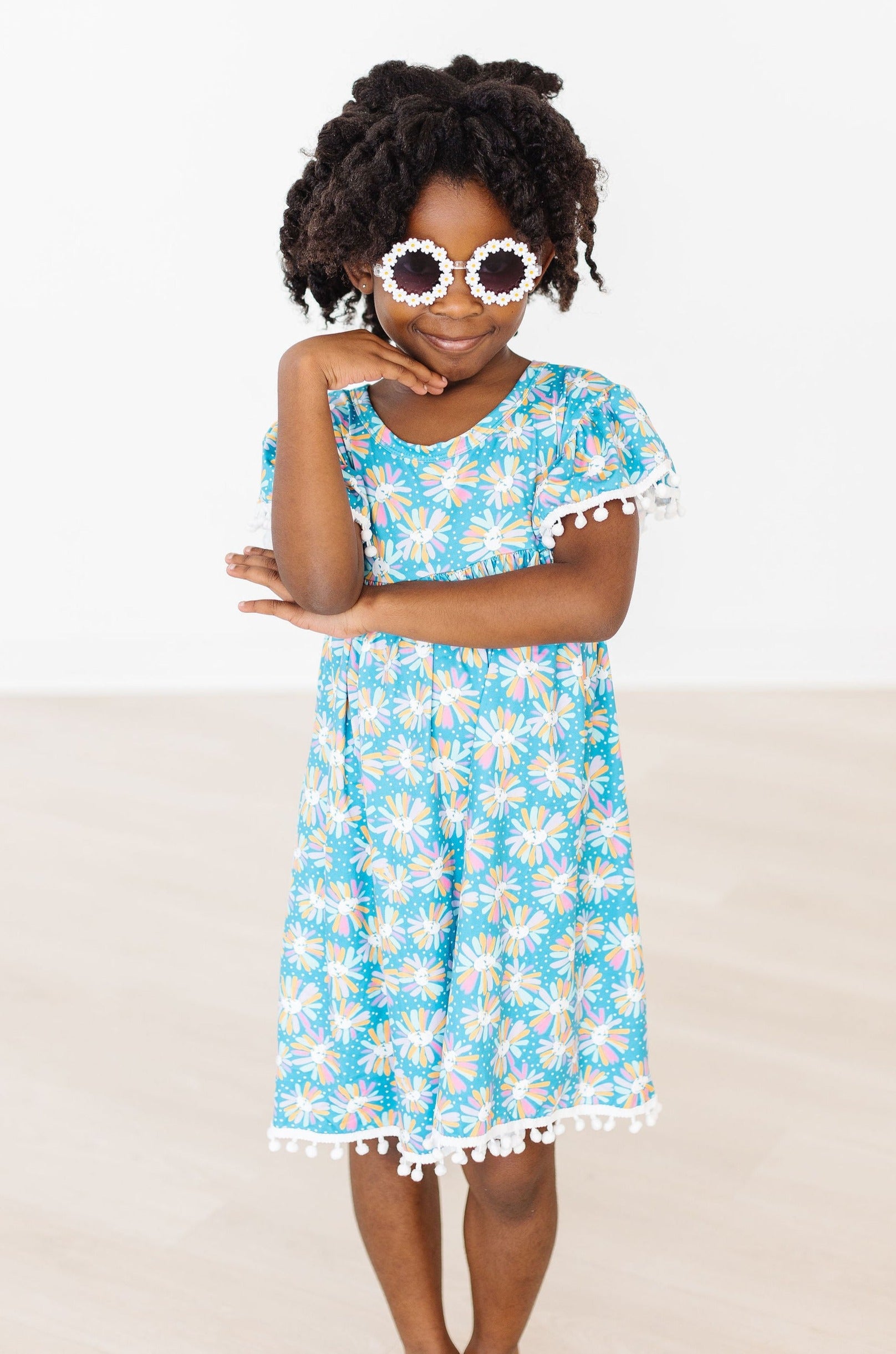 SALE Daisy Dreamland Pom Pom Dress-Mila & Rose ®