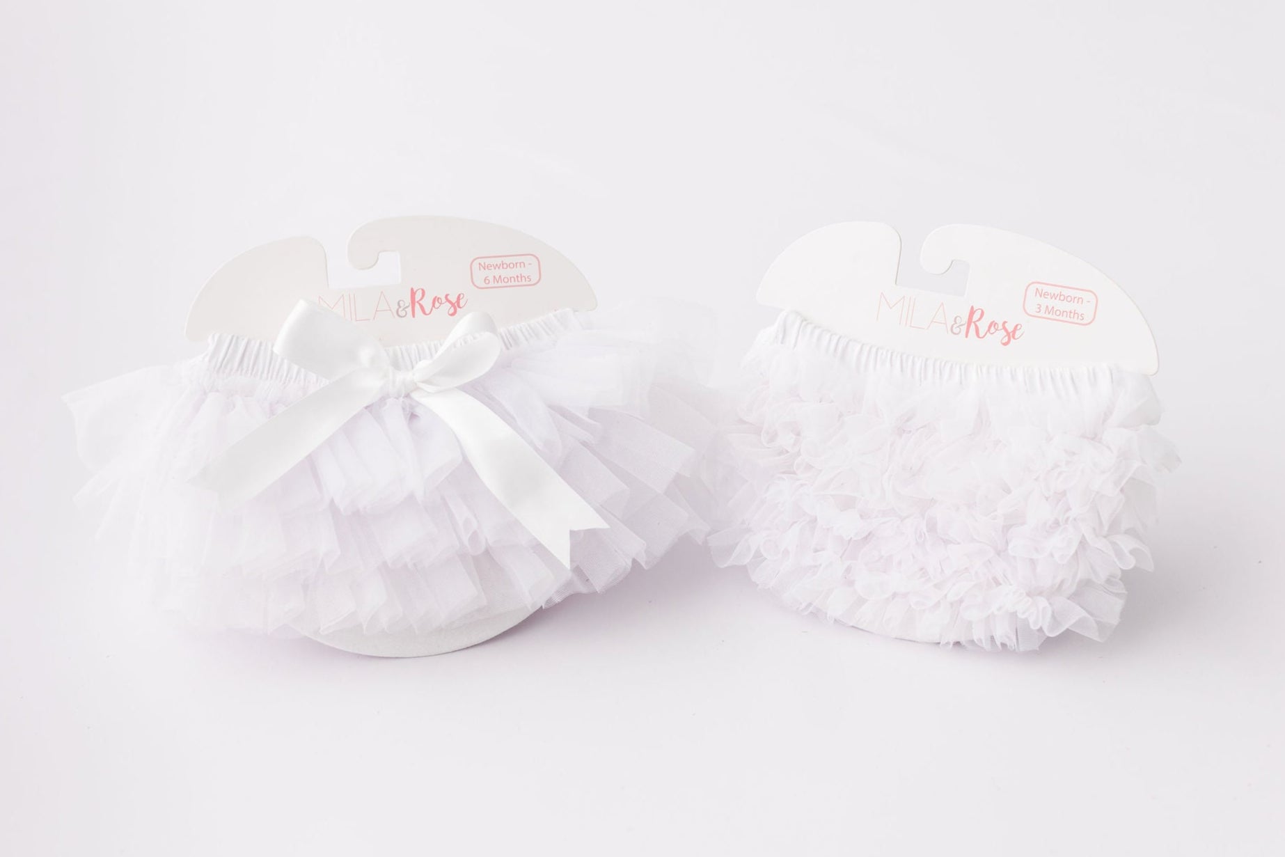 White Ruffle Tutu Bloomer-Mila & Rose ®