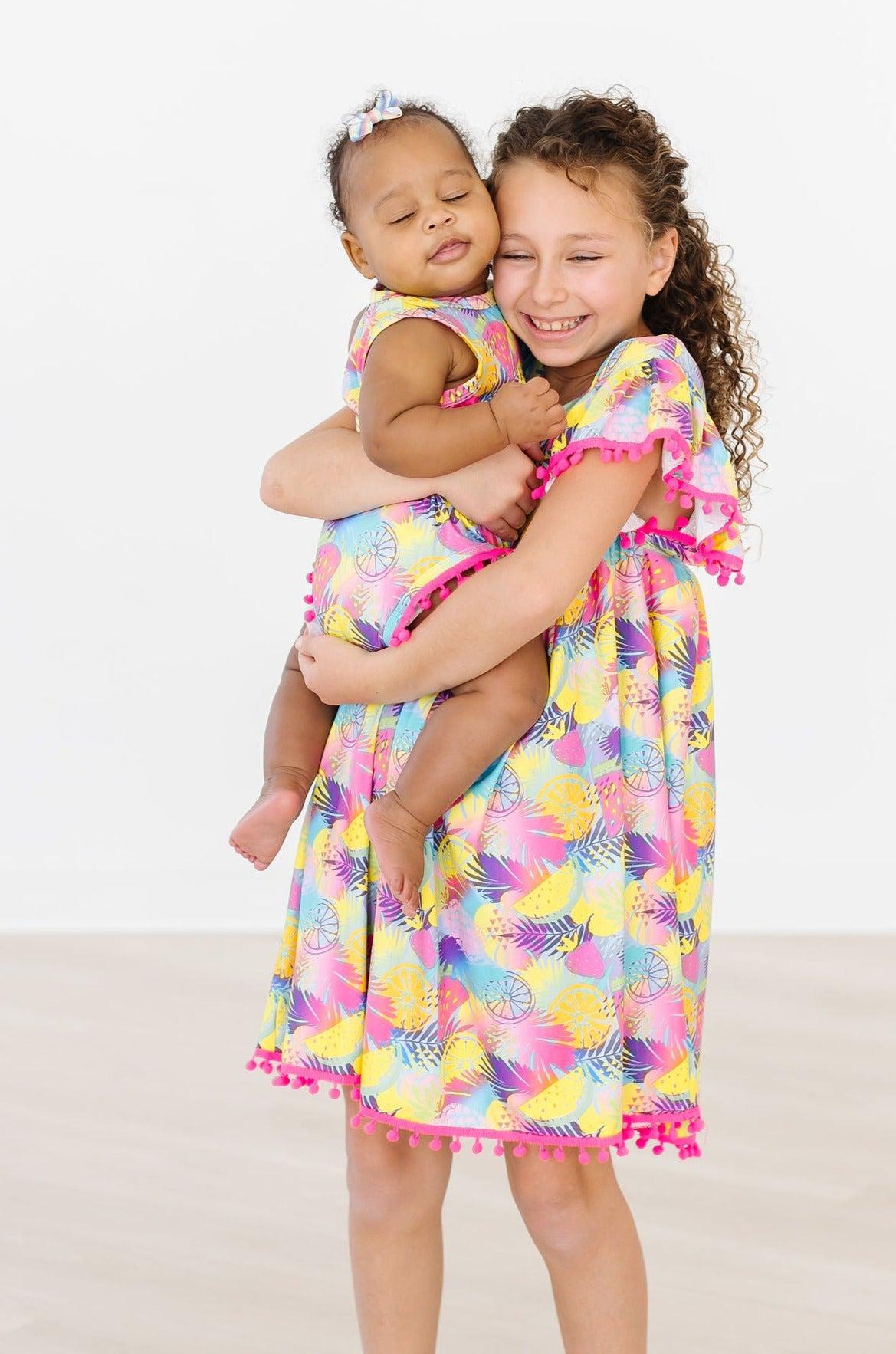 SALE Tropical Glow Pom Pom Dress-Mila & Rose ®