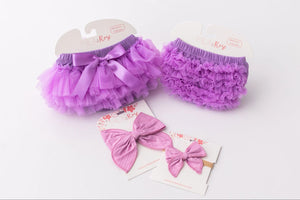 Lavender Ruffle Tutu Bloomer-Mila & Rose ®