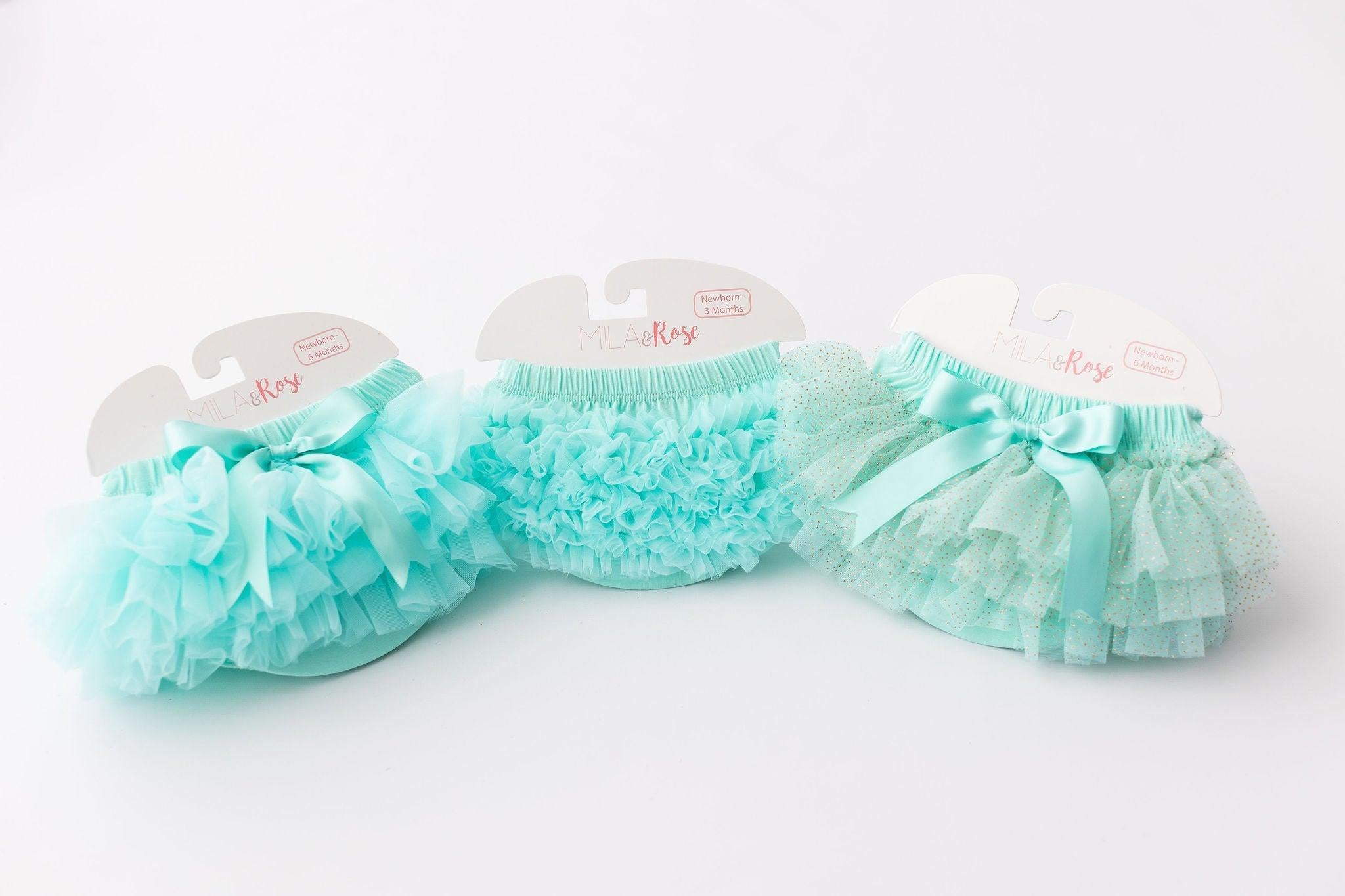 Mint Ruffle Bum Bloomer-Mila & Rose ®