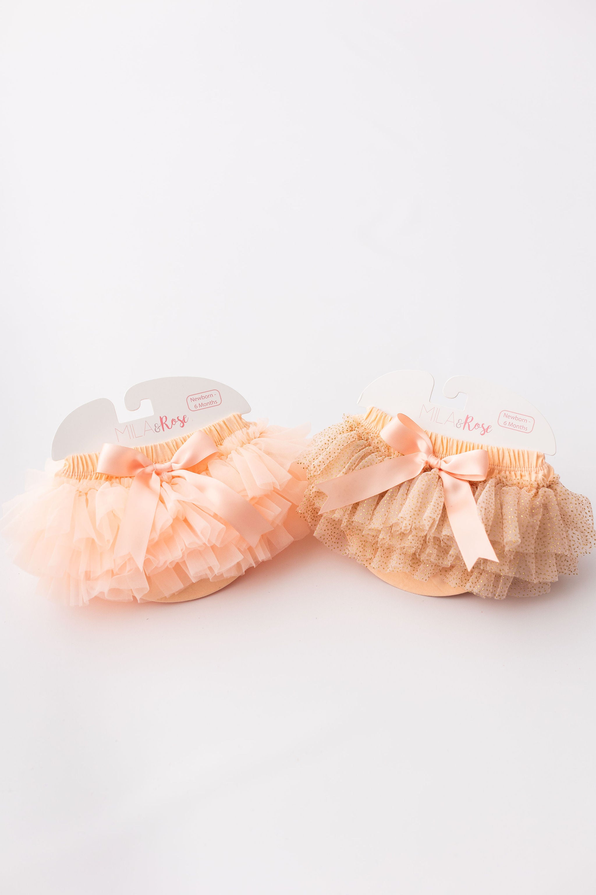 Peach and Gold Glitter Tutu Bloomer-Mila & Rose ®