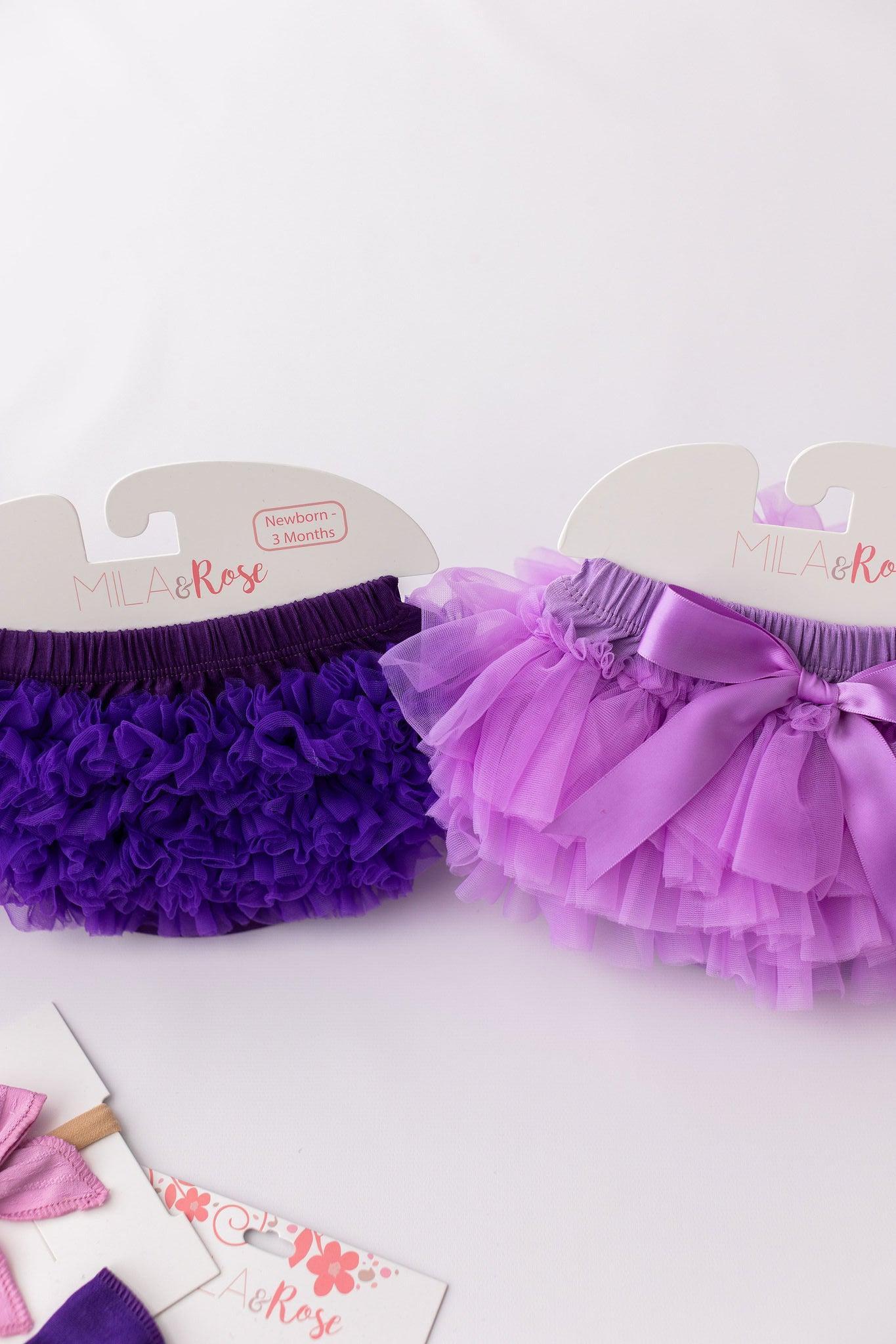 Lavender Ruffle Tutu Bloomer-Mila & Rose ®
