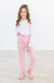 Bubblegum Pink Sequin Joggers-Mila & Rose ®