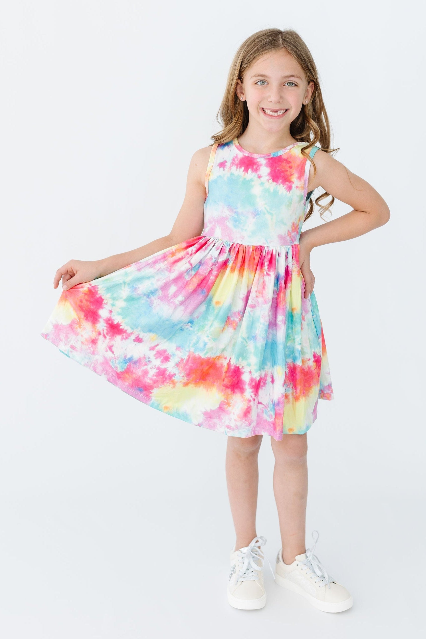 (S) Far Out Tank Twirl Dress-Mila & Rose ®