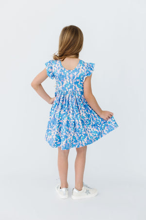 Shimmer & Shine Flutter Sleeve Twirl Dress-Mila & Rose ®
