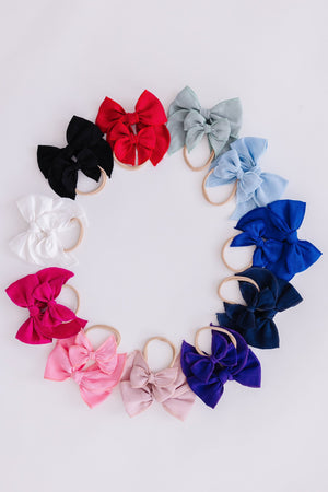 Classic Hair Bow - Purple-Mila & Rose ®