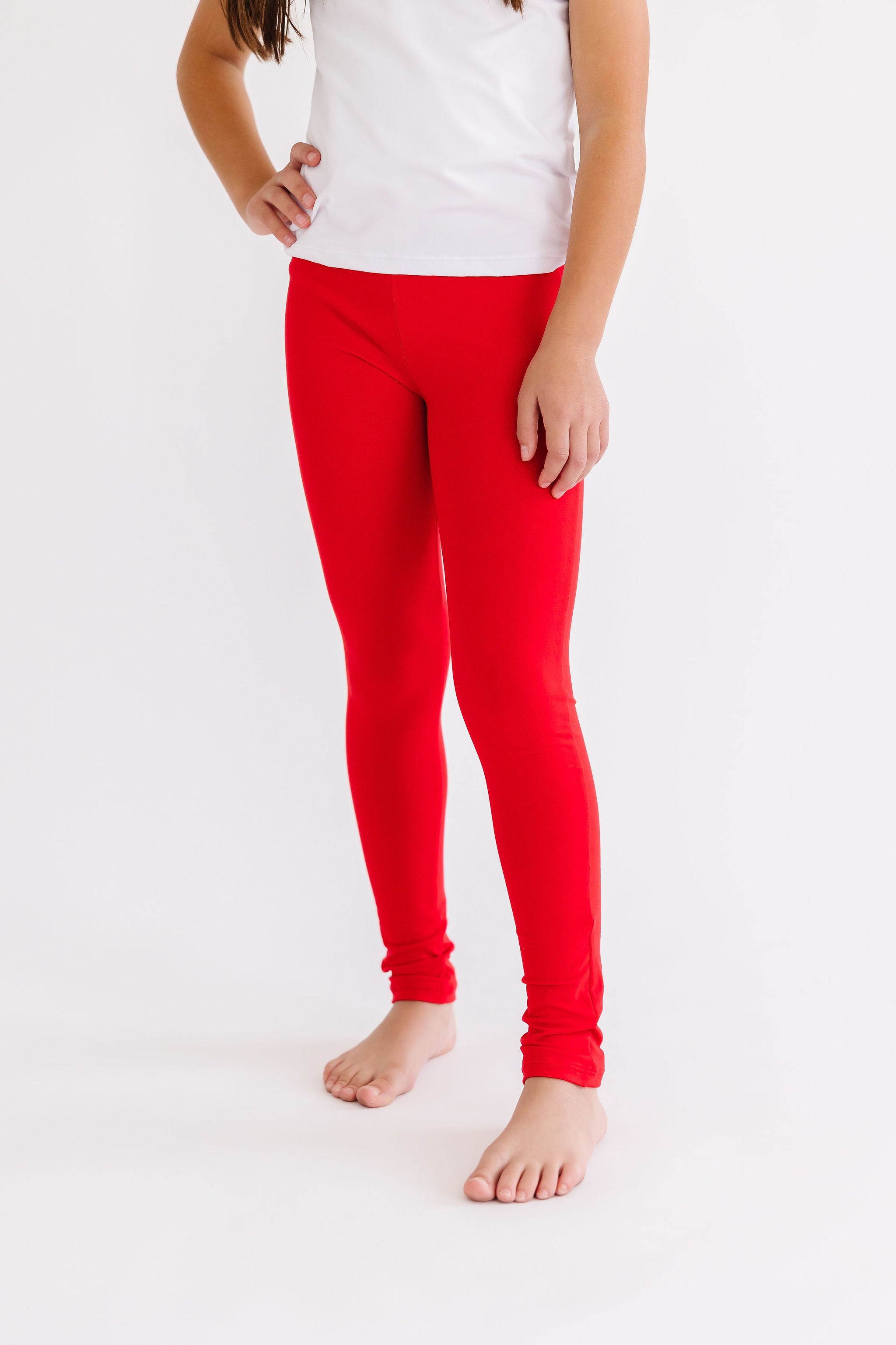 Mila Rose Red Leggings 4T