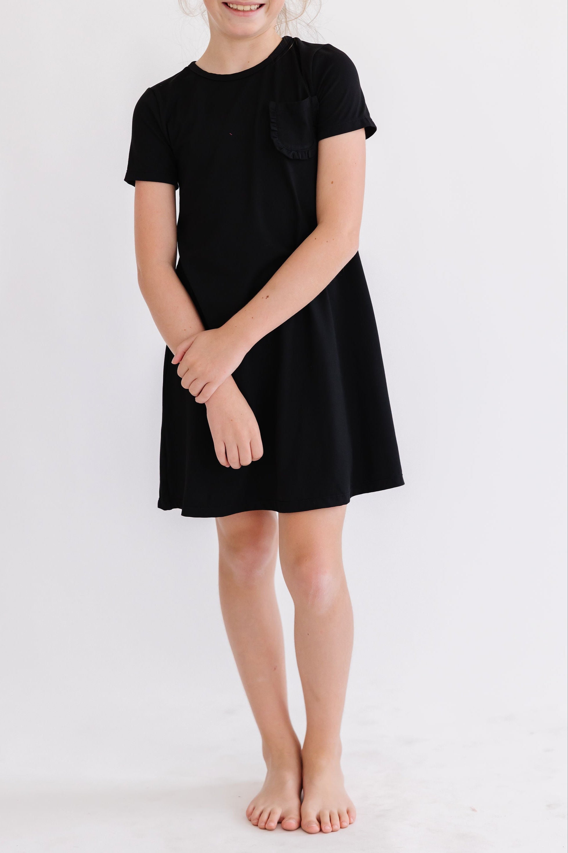 Black T-Shirt Dress-Mila & Rose ®