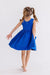 Royal Blue Tank Pocket Twirl Dress-Mila & Rose ®