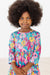 Feeling Floral 3/4 Sleeve Pocket Twirl Dress-Mila & Rose ®