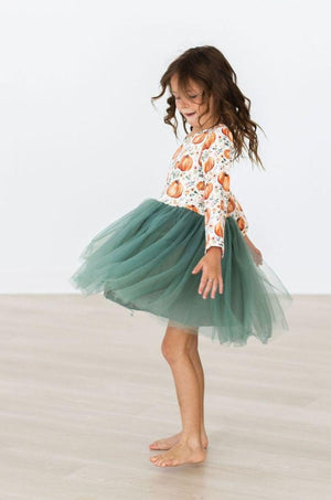 Harvest Florals L/S Tutu Dress-Mila & Rose ®