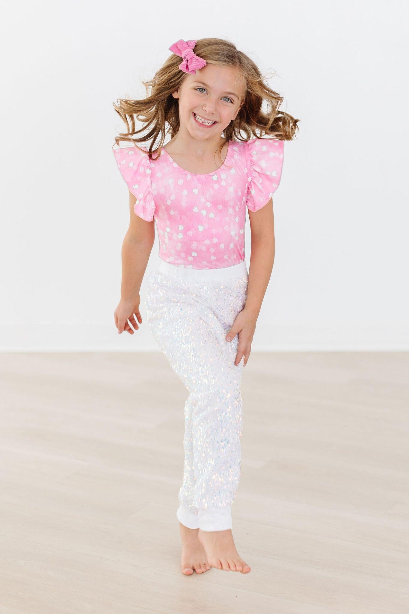 Pink discount sequin joggers