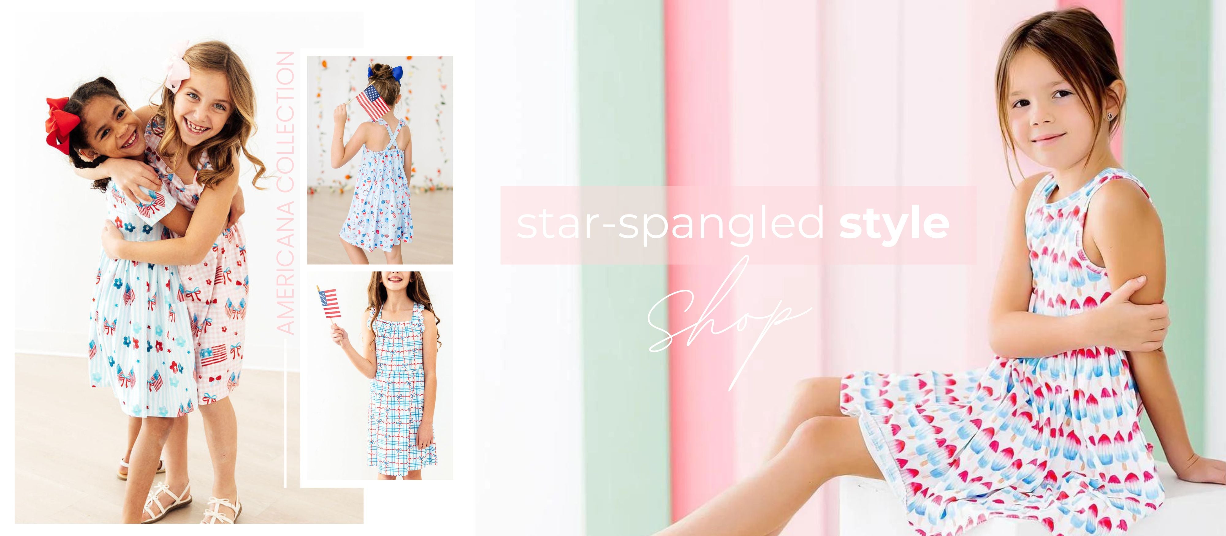 little girls 4th of July dresses