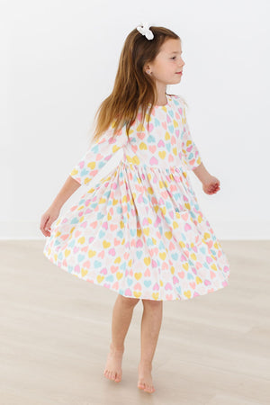 Sweetheart Pocket Twirl Dress-Mila & Rose ®